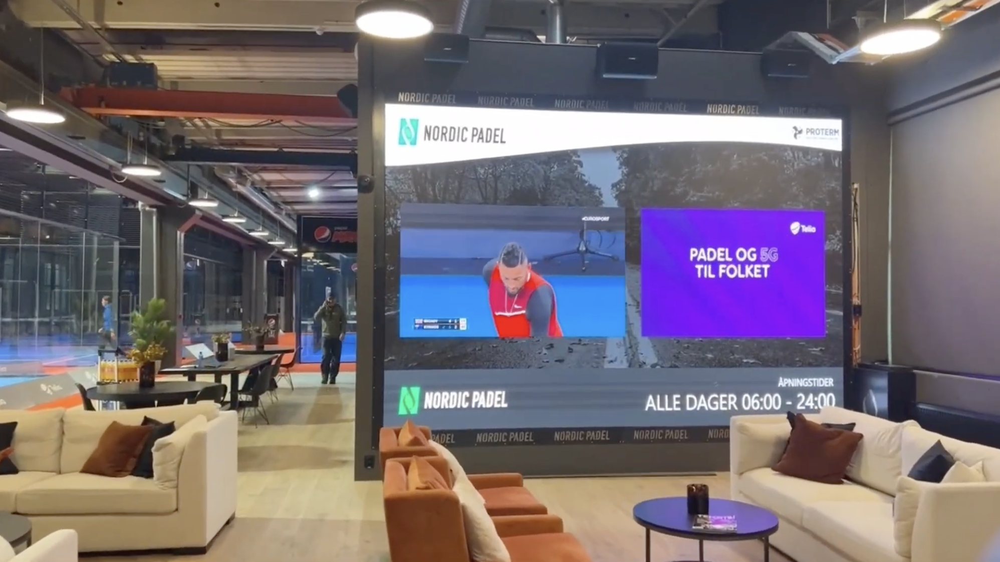 LED Nordic Padel storskjerm